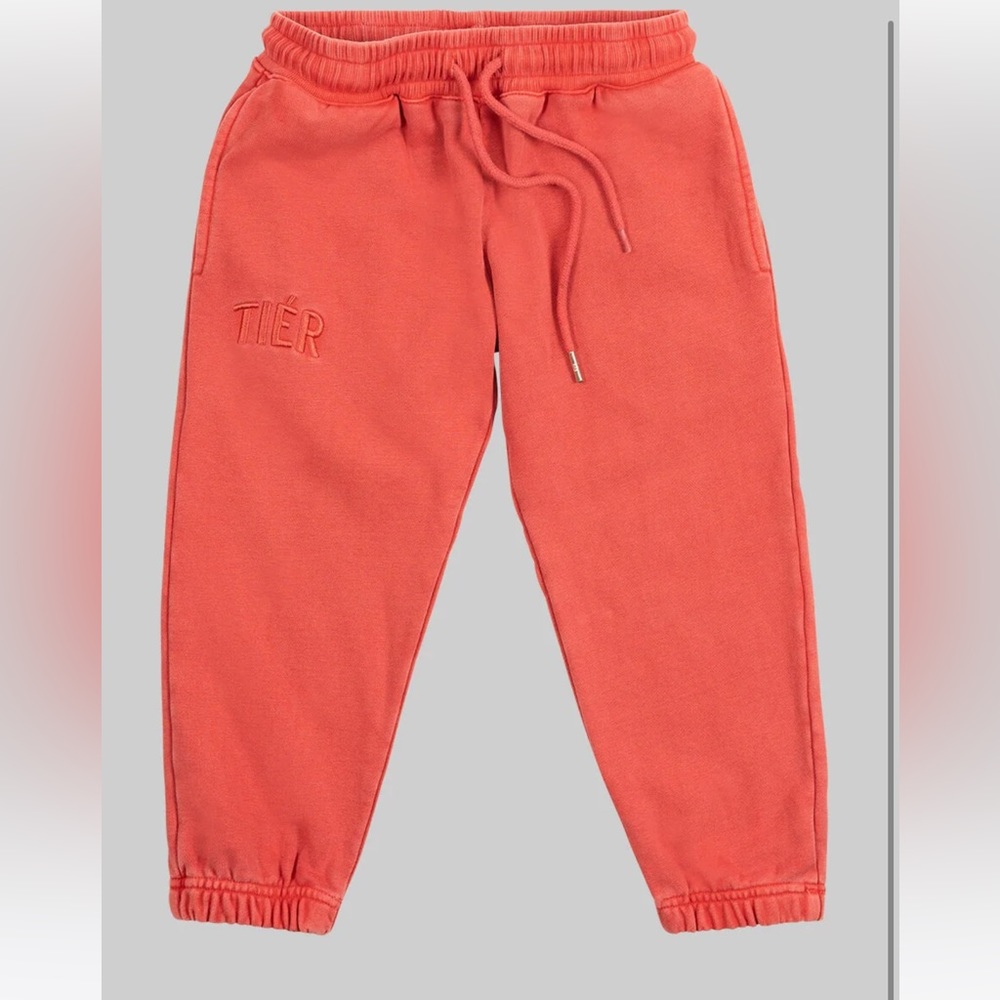 TIER RED MAPLE TIÉR KIDS ESSENTIALS SWEATPANTS size 6Y new